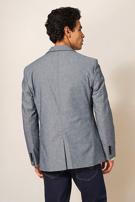 HEATH CHAMBRAY BLAZER CHAMB BLUE 2