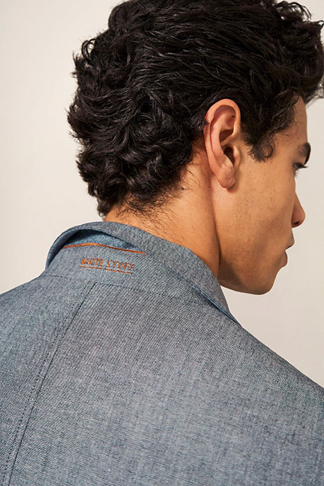 HEATH CHAMBRAY BLAZER CHAMB BLUE 3