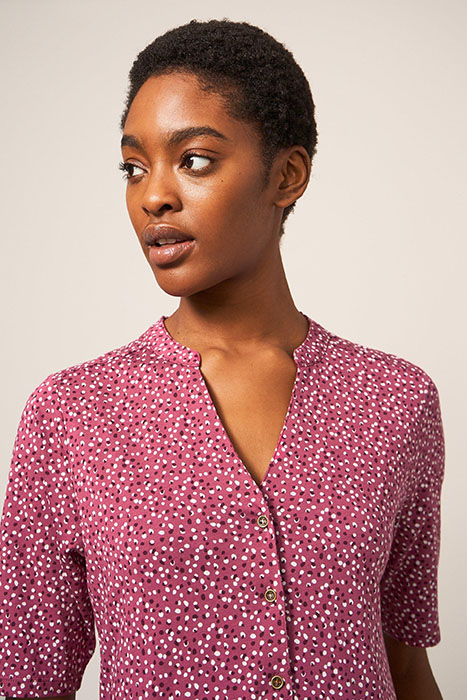 NAYA JERSEY DRESS PLUM MULTI 3