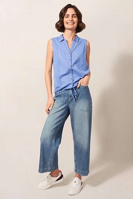 BLAKE STRAIGHT CROP JEAN LIGHT DENIM 1