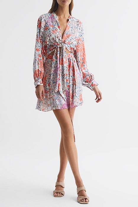 ELLE BLOUSE CORAL/WHITE 3