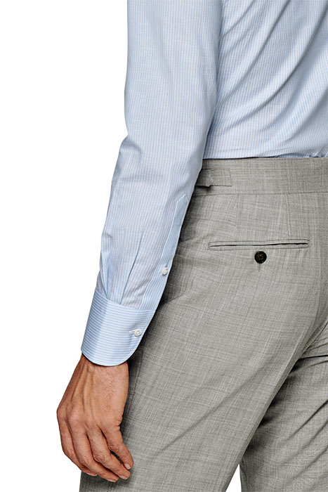 LIGHT BLUE STRIPED EXTRA SLIM FIT SHIRT LIGHT BLUE 6