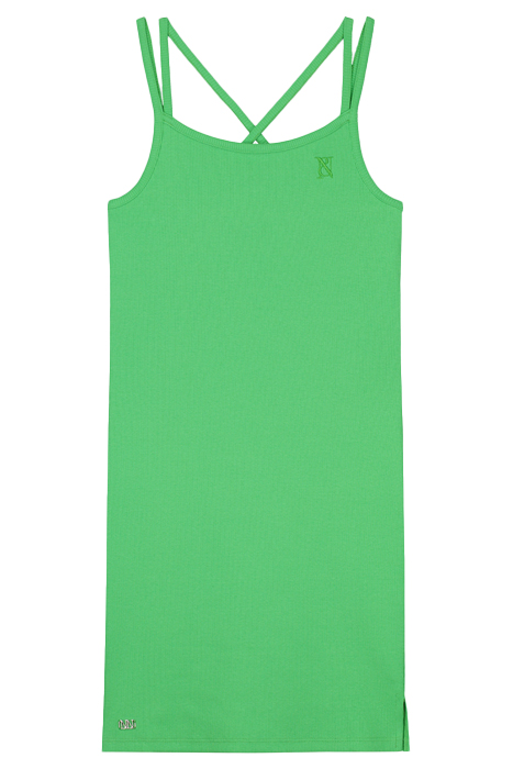 RIB DRESS SPRING GREEN 3