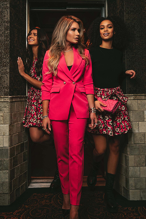 LILIANA SKIRT FUCHSIA/BLACK 2