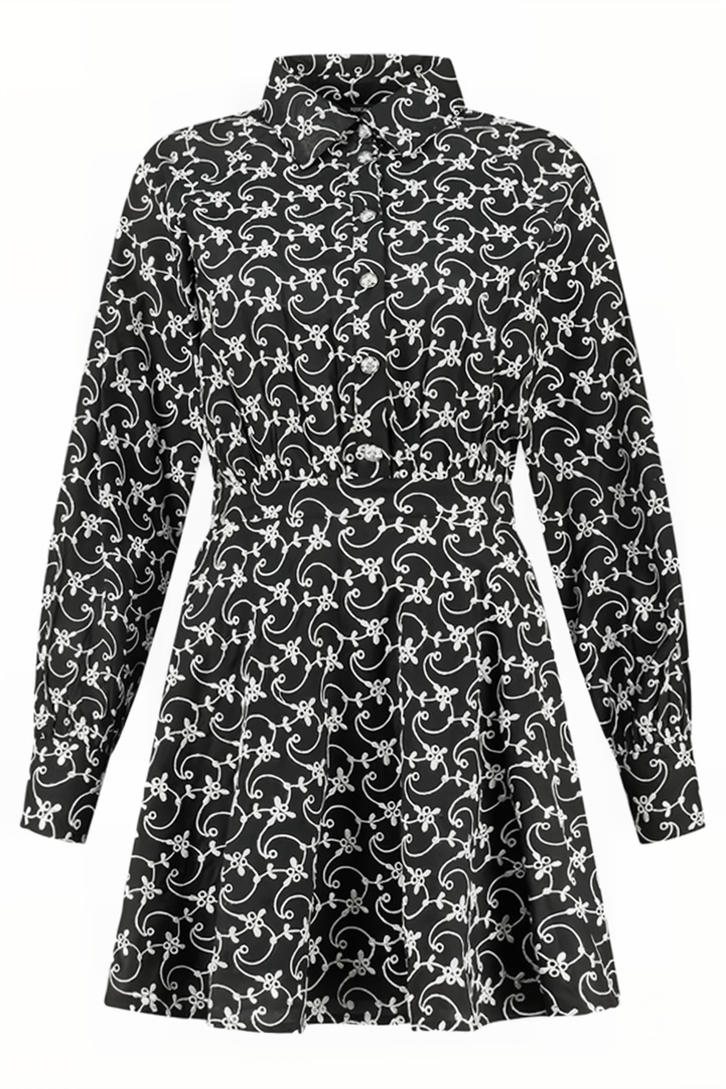 REE DRESS BLACK/WHITE 3