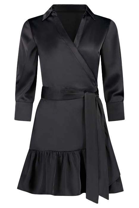 LOREN SATIN DRESS BLACK 2