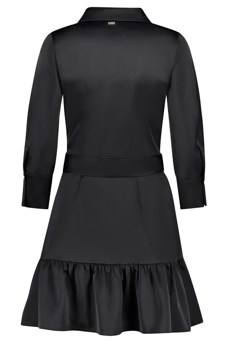 LOREN SATIN DRESS BLACK 3