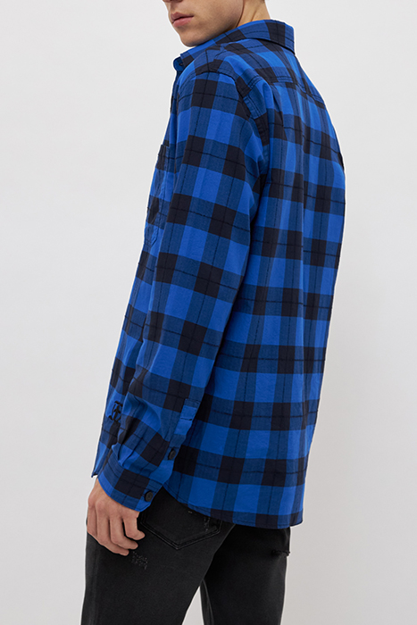 ELECTRIC BLUE CHECKERBOARD REGULAR SHIRT 6