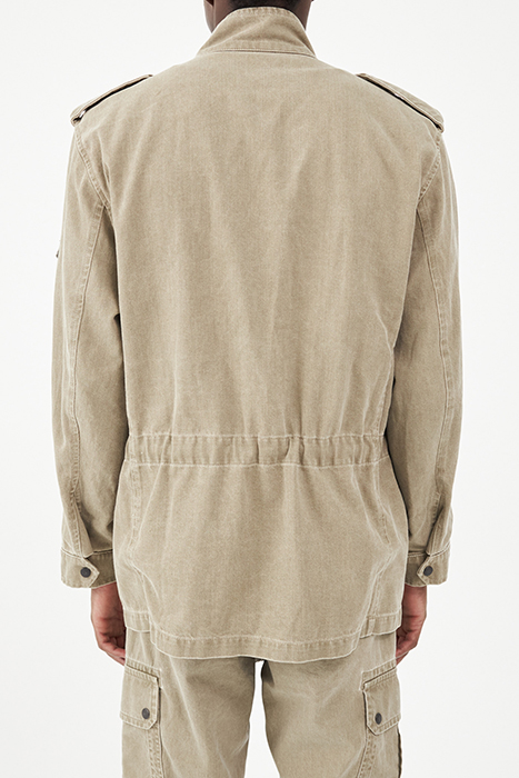 LIGHT KHAKI TERRA® DENIM SAFARI JACKET 2
