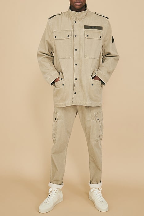 LIGHT KHAKI TERRA® DENIM SAFARI JACKET 5