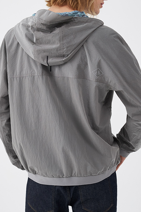 METAL GREY NYLON WATER REPELLENT JACKET 2
