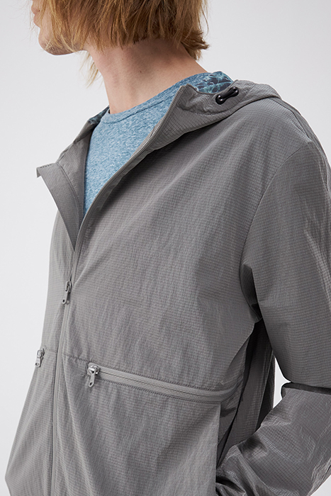 METAL GREY NYLON WATER REPELLENT JACKET 7