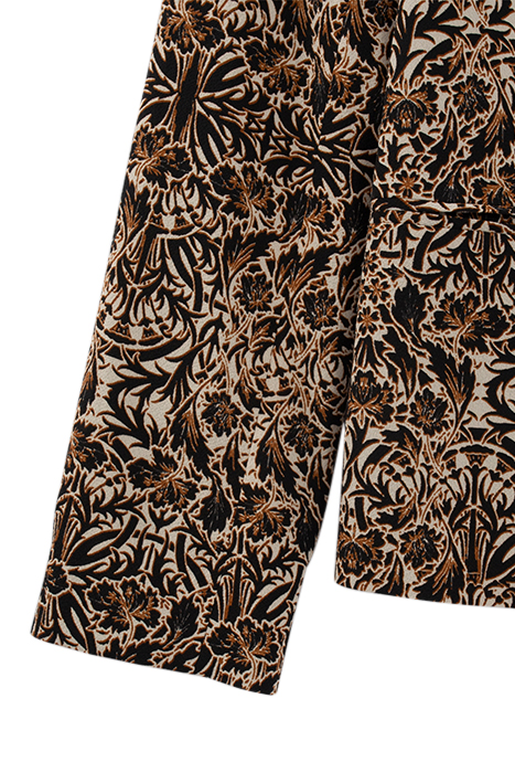 BROWN ARABESQUE PRINT SUIT JACKET 7