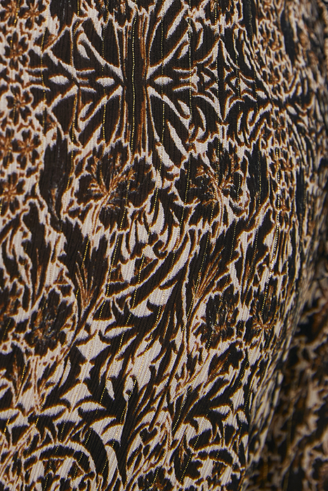 ARABESQUE PRINT VICTORIAN HIGH NECK LOOSE BLOUSE 7