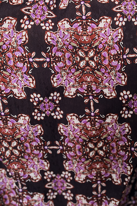 PURPLE BOHO PRINT VOILE BLOUSE 7