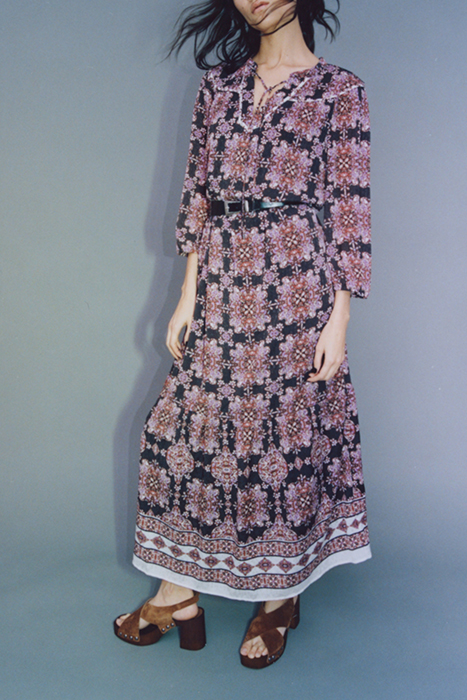 BOHO PRINT LONG DRESS 3