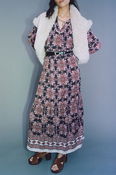 BOHO PRINT LONG DRESS 4