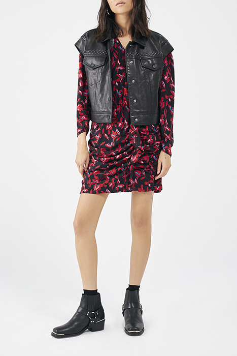 RED ROCK FLORAL PRINT SHORT DRESS 3