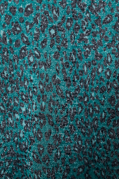 GREEN LUREX LEOPARD KNIT SWEATER 7