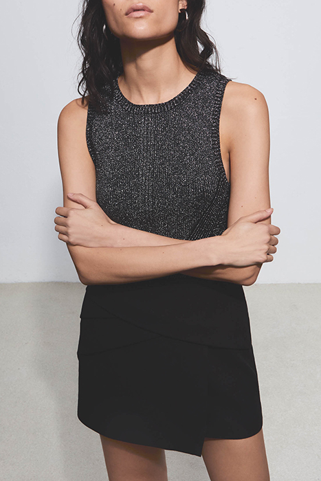 PURE EDITION – BLACK SHORT WRAP SKIRT 5