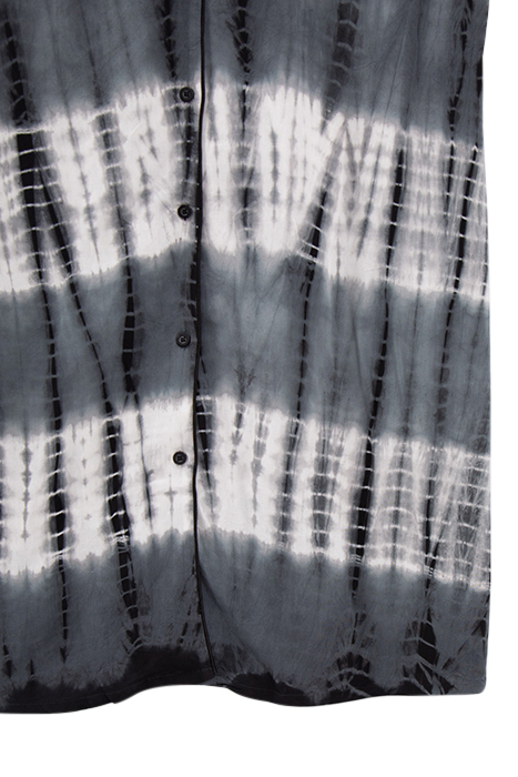 BLACK SHIRT DRESS WITH TIE-DYE PRINT 3