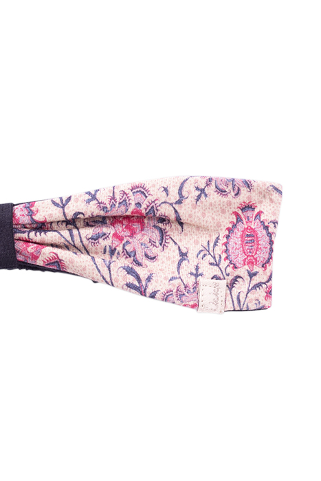BABY GIRLS’ NAVY/PINK PRINT REVERSIBLE HEADBAND 4