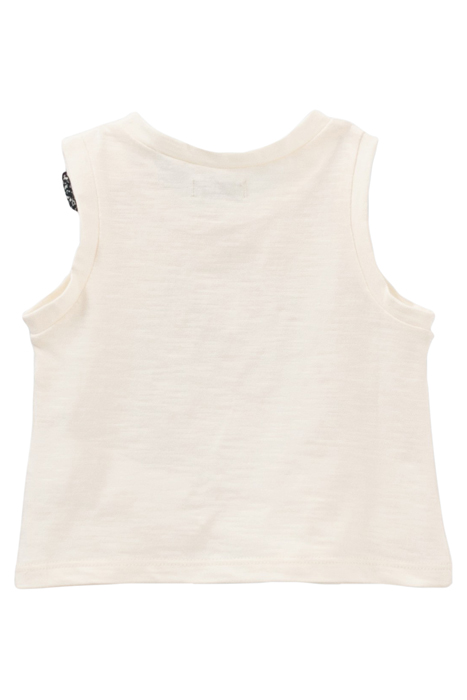 BABY GIRLS’ ECRU CAT-RIDER ORGANIC COTTON T-SHIRT 2