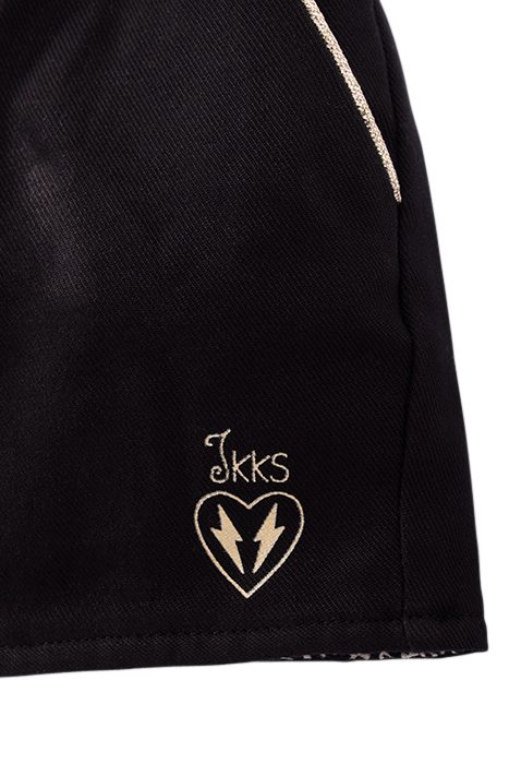 BABY GIRLS’ BLACK/TACHIST PRINT REVERSIBLE SHORTS 6