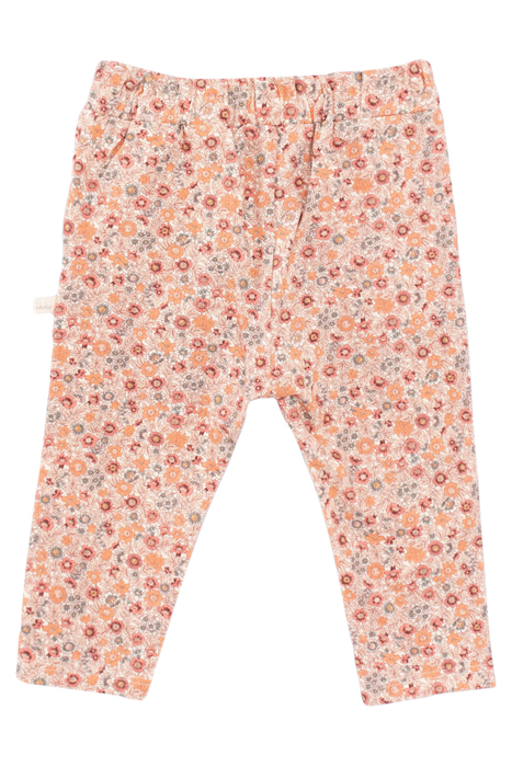 BABY GIRLS’ PEACH MICRO-FLOWER PRINT TROUSERS 2