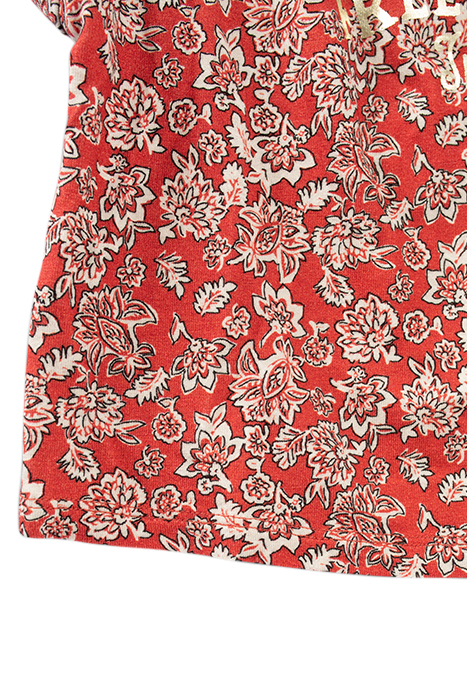 BABY GIRLS’ RED FLORAL PRINT T-SHIRT 6