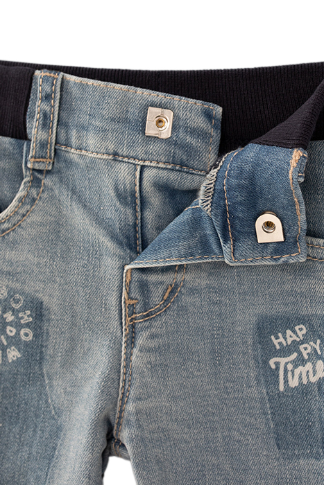 BABY BOYS’ BLUE JEANS WITH PRINT AND BADGE 5