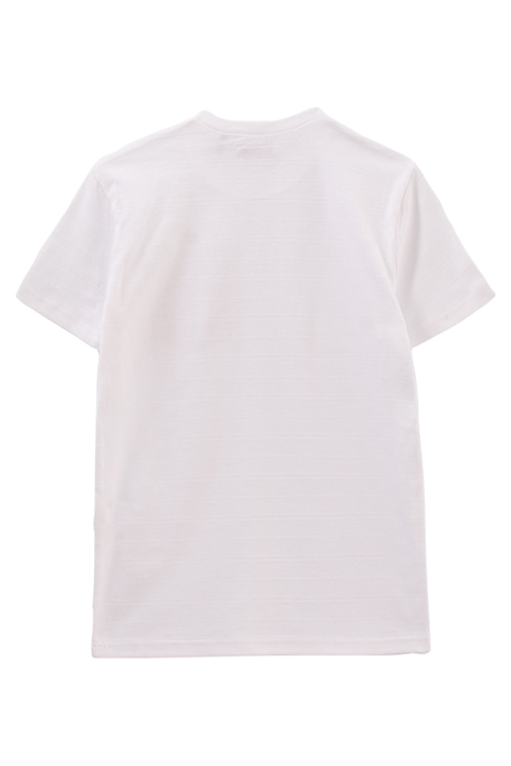 BOYS’ WHITE T-SHIRT WITH FLOWERY LIBERTY FABRIC POCKET 2
