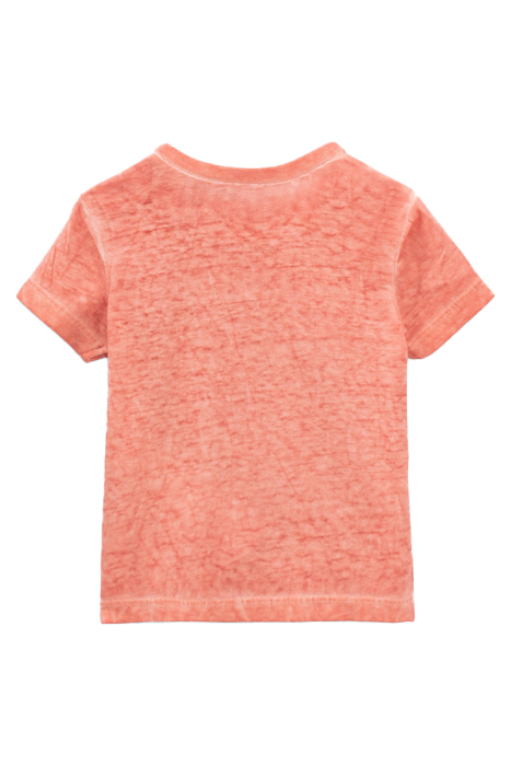 BABY BOYS’ ORANGE SLOGAN AND EMBROIDERED LETTERING T-SHIRT 2