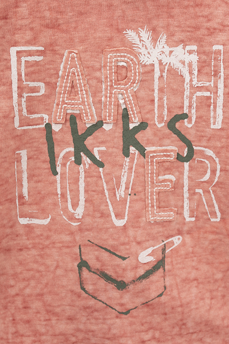 BABY BOYS’ ORANGE SLOGAN AND EMBROIDERED LETTERING T-SHIRT 5