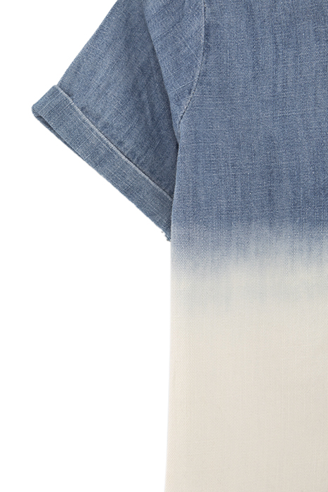 BABY BOYS’ BLUE DENIM SHIRT WITH DETACHABLE HOOD 5