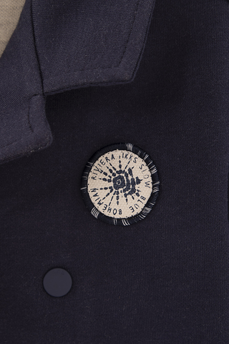 BABY BOYS’ NAVY PEA COAT-STYLE CARDIGAN 5