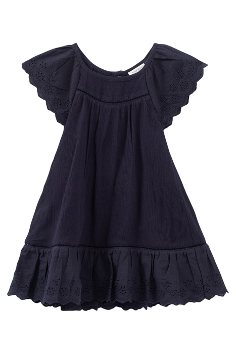 BABY GIRLS’ NAVY EMBROIDERED DRESS WITH BLOOMERS 3