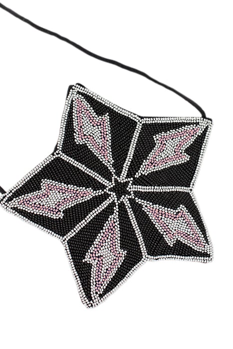 GIRLS’ BLACK STAR-SHAPE BAG WITH BEAD EMBROIDERY 4