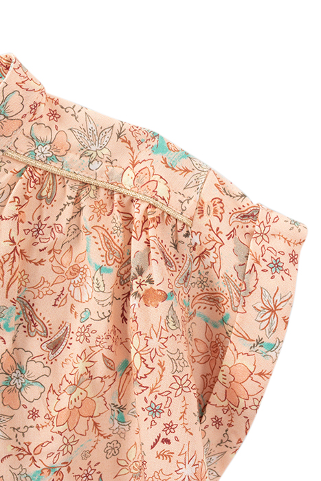 GIRLS’ PEACH FLORAL PRINT LENZING™ ECOVERO™ VISCOSE SHIRT 3