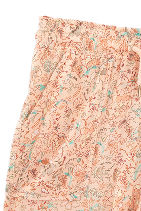 GIRLS’ PEACH FLORAL PRINT LENZING™ ECOVERO™ VISCOSE TROUSERS 6