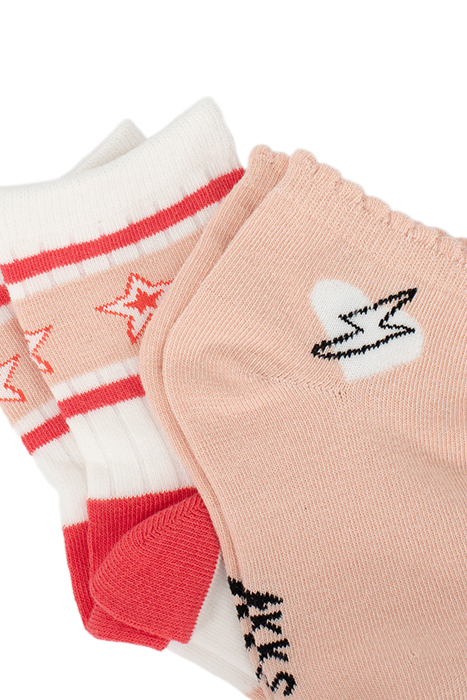 GIRLS’ PINK AND WHITE SOCKS 4