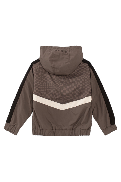 BOYS’ GREY WINDCHEATER WITH CHECKERBOARD LINING 2