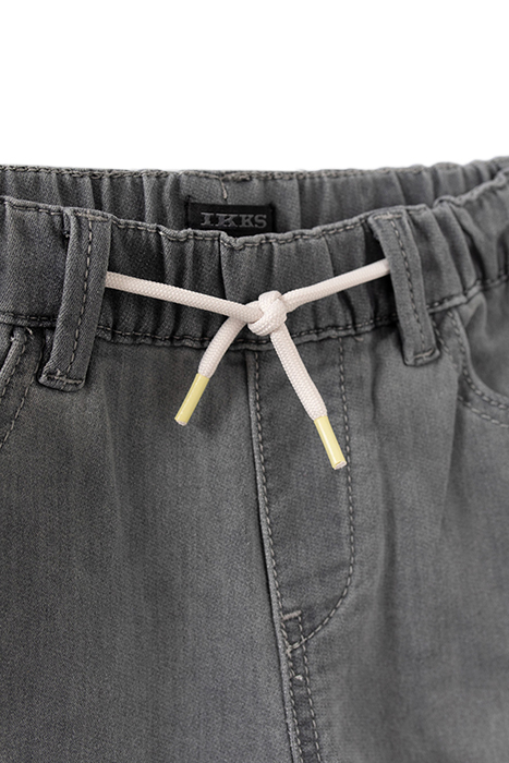 BOYS’ GREY DENIM ELASTICATED WAIST BERMUDA SHORTS 3