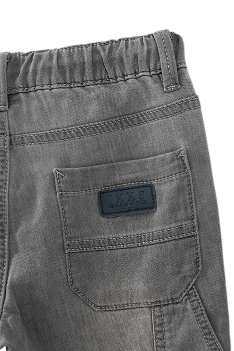 BOYS’ GREY DENIM ELASTICATED WAIST BERMUDA SHORTS 4