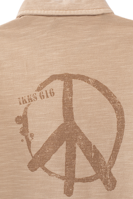 BOYS’ ORANGEY SLUB POLO SHIRT WITH XL PRINT ON BACK 3