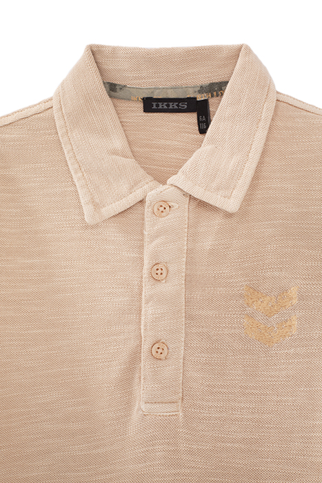 BOYS’ ORANGEY SLUB POLO SHIRT WITH XL PRINT ON BACK 4