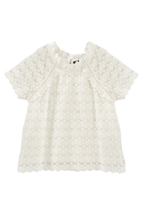 GIRLS’ OFF-WHITE LACE BLOUSE 2
