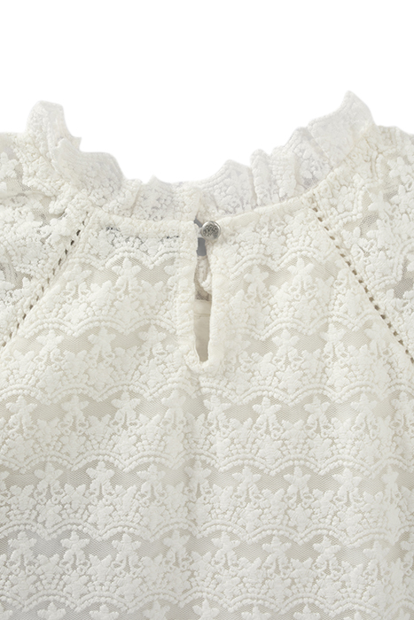 GIRLS’ OFF-WHITE LACE BLOUSE 5