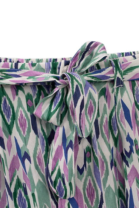 GIRLS’ OFF-WHITE IKAT DIAMOND PRINT TROUSERS 4