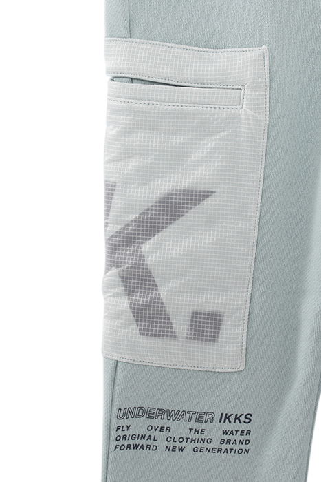 BOYS’ AQUA GREEN JOGGERS WITH NYLON CHEQUERED POCKET 6